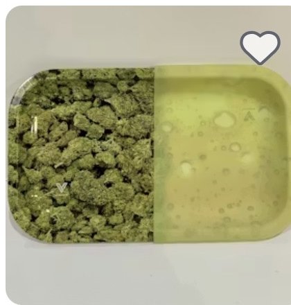 Flower Design Metal Tray